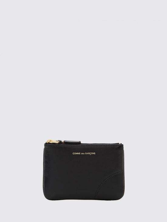 26SS 꼼데가르송 클래식 레더 라인 파우치 SA8100 Black
