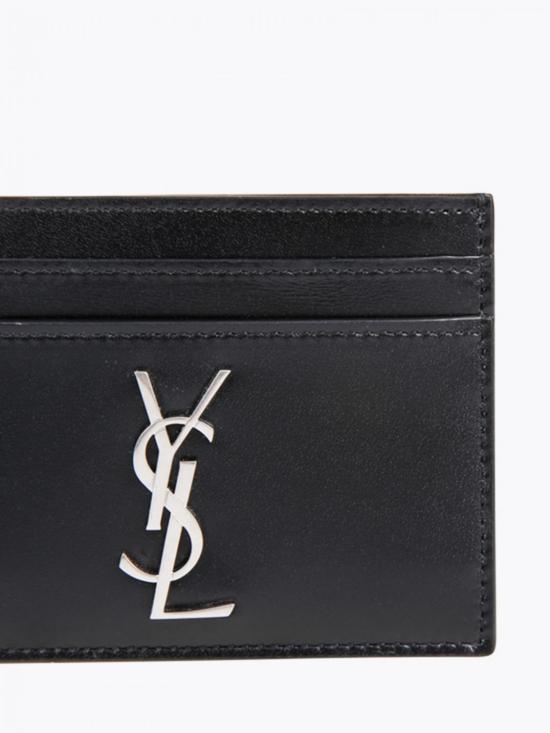 26SS 생로랑 모노그램 카드지갑 4856310SX0E 1000 Black - SAINT LAURENT