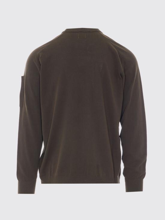 26SS 씨피 컴퍼니 코튼 크레이프 크루넥 렌즈 스웨터 20CMKN105A006323O 683 Green - C.P. COMPANY