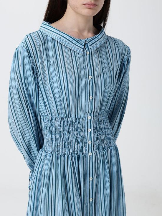 26SS 핑코 롱 원피스 106599A36E ES6 Blue - PINKO
