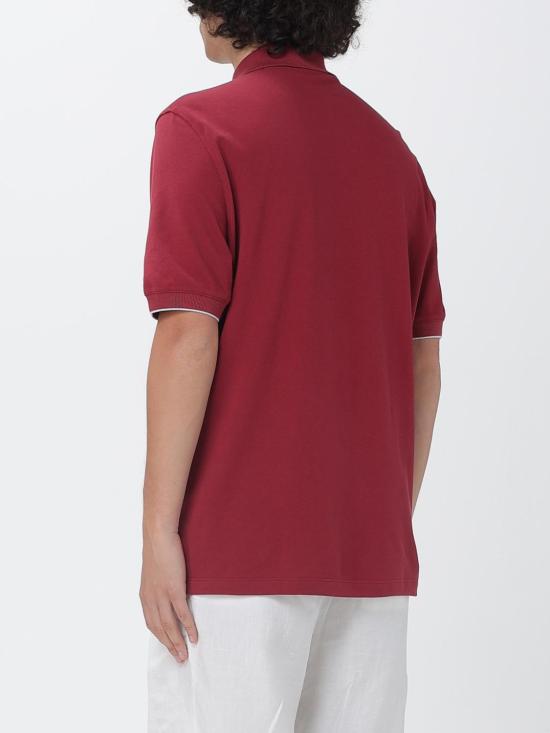 26SS 브루넬로 쿠치넬리 피케 폴로 셔츠 ME8548788 CLL16 Red - BRUNELLO CUCINELLI