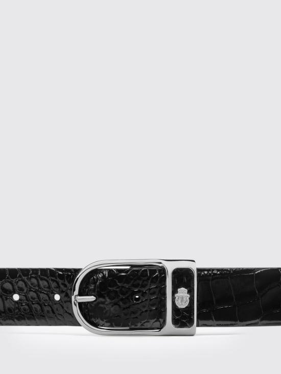26SS 빌리어네어 가죽 벨트 WAEAMVA0943BLE001N 0291 Black - BILLIONAIRE