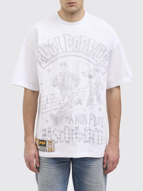 26SS 피디에프 반팔 티셔츠 DFM54029TF112 PIGTE White
