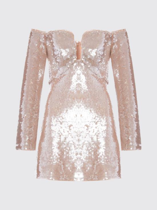 26SS 셀프 포트레이트 숏 원피스 RS25109SBG BEIGE Nude - SELF PORTRAIT