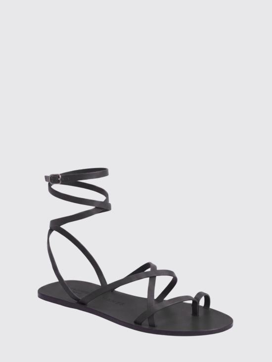 26SS 마네비 샌들 M49Y0 BLACK ANKLE STRAP Black - MANEBI