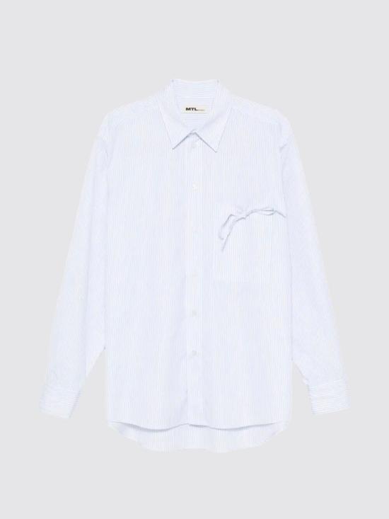 26SS 엠티엘 셔츠 MTL020FIOSLS007 STRIPES BLU Blue - MTL