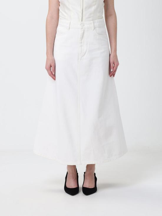 26SS 아미 코튼 롱 스커트 FSK467DE0126 136 Beige