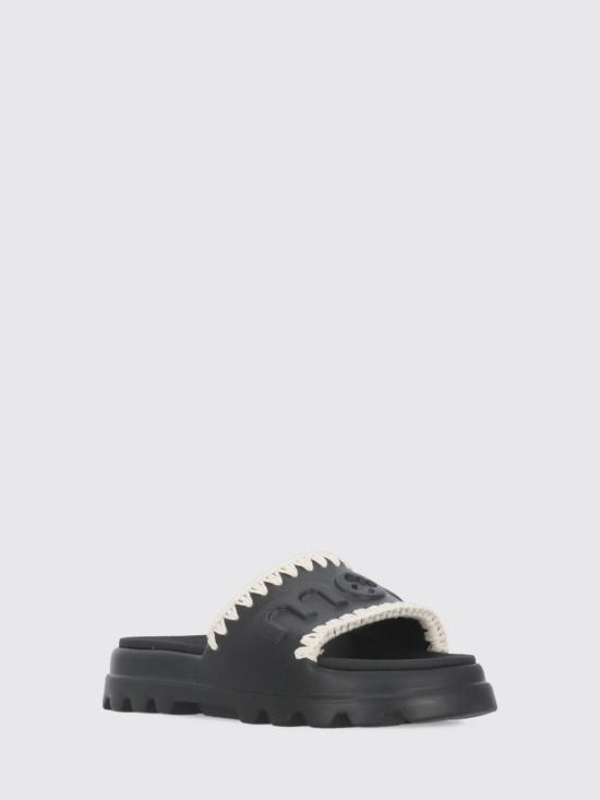 26SS 모우 뮬/슬리퍼 MUSW661000N BKW Black - MOU