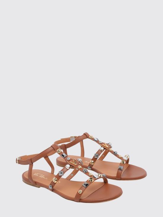 26SS 비아로마 샌들 4640 CCUOIO Brown - VIA ROMA