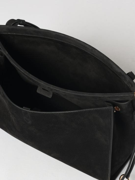 26SS 알라이아 르 클릭 포켓 35 누벅 숄더백 AA1L2038CA214 999 Black - ALAIA