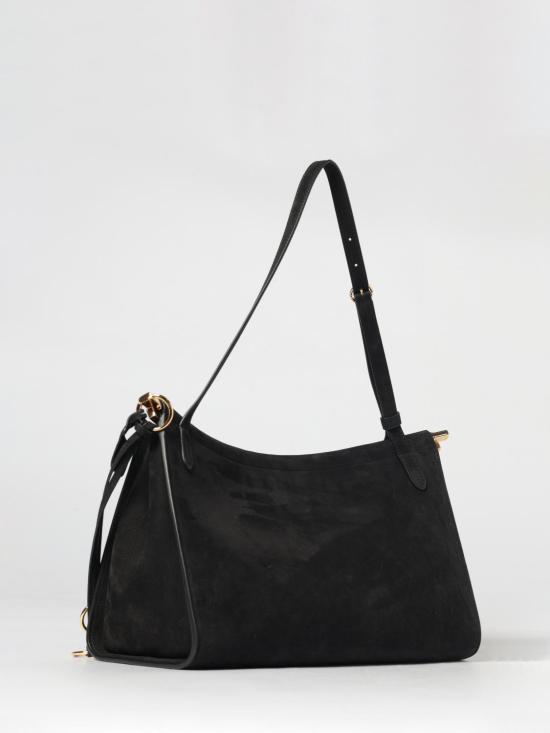 26SS 알라이아 르 클릭 포켓 35 누벅 숄더백 AA1L2038CA214 999 Black - ALAIA