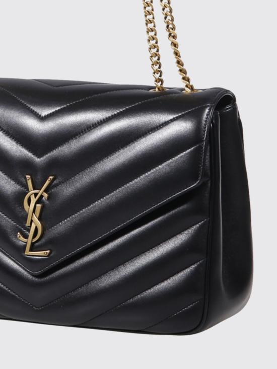 26FW 생로랑 루루 라지 마틀라세 램스킨 숄더백 803541AAEAX 1000 Black - SAINT LAURENT