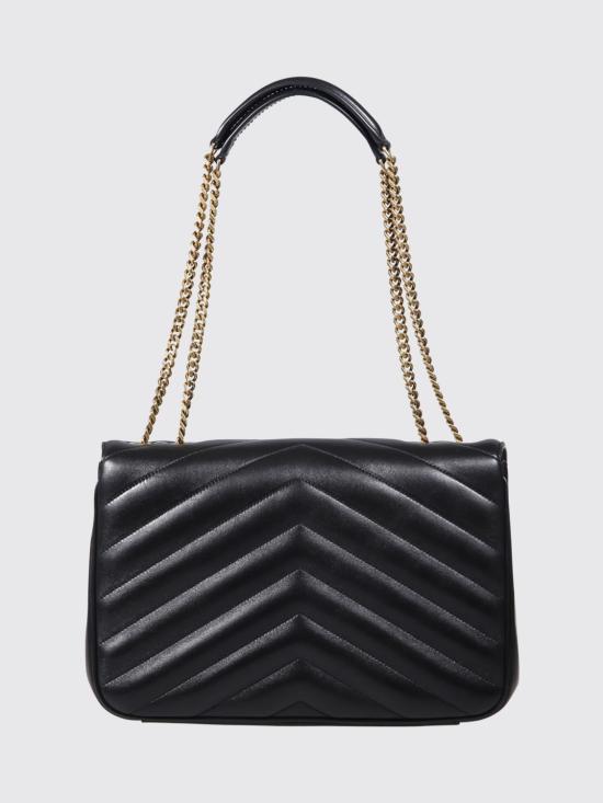 26FW 생로랑 루루 라지 마틀라세 램스킨 숄더백 803541AAEAX 1000 Black - SAINT LAURENT