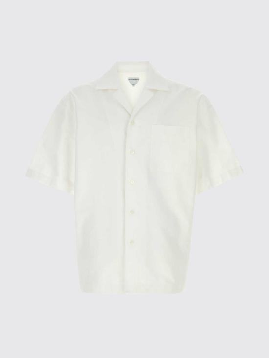 26SS 보테가베네타 반팔 셔츠 862131V6D10 9071 White - BOTTEGA VENETA