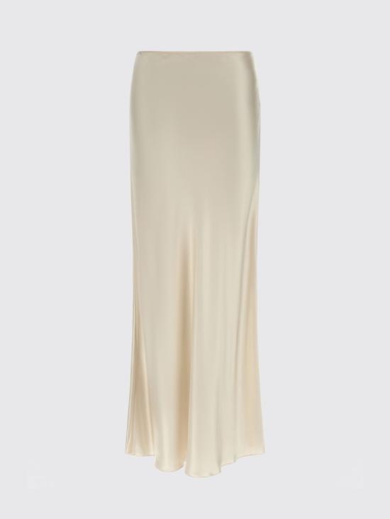26SS 파비아나 필리피 새틴 비대칭 스커트 GND266F401D944 0145 White - FABIANA FILIPPI
