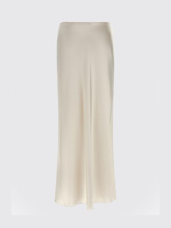 26SS 파비아나 필리피 새틴 비대칭 스커트 GND266F401D944 0145 White - FABIANA FILIPPI