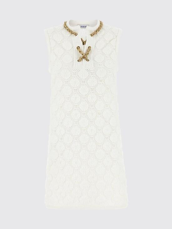 26SS 버버리 미디 원피스 8126501 White - BURBERRY