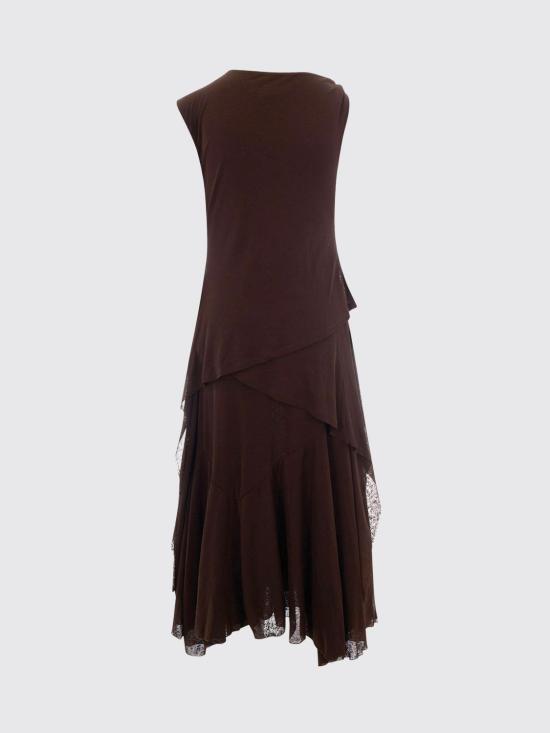 26SS 가니 롱 원피스 A1030487 ZWX Brown - GANNI