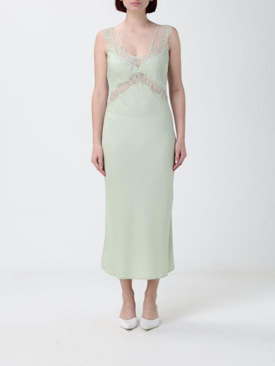 26SS 핑코 롱 원피스 106624A385 S86 Green