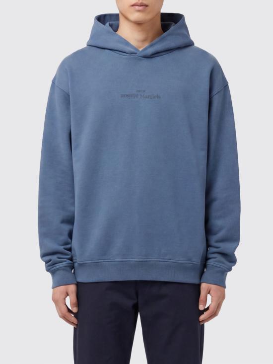 26SS 마르지엘라 업사이드 다운 자수 로고 후드 S50GU0167S25503 469 Blue