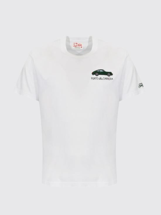 26SS 세인트바쓰 반팔 티셔츠 POT0001 00322L Bianco 3 - MC2 SAINT BARTH