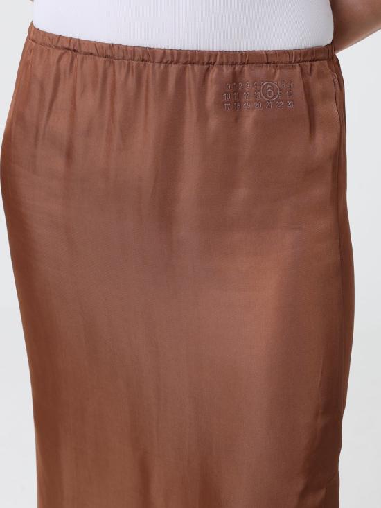26SS MM6 메종마르지엘라 미디 스커트 S62ME0029M35880 133 Brown - MM6 MAISON MARGIELA
