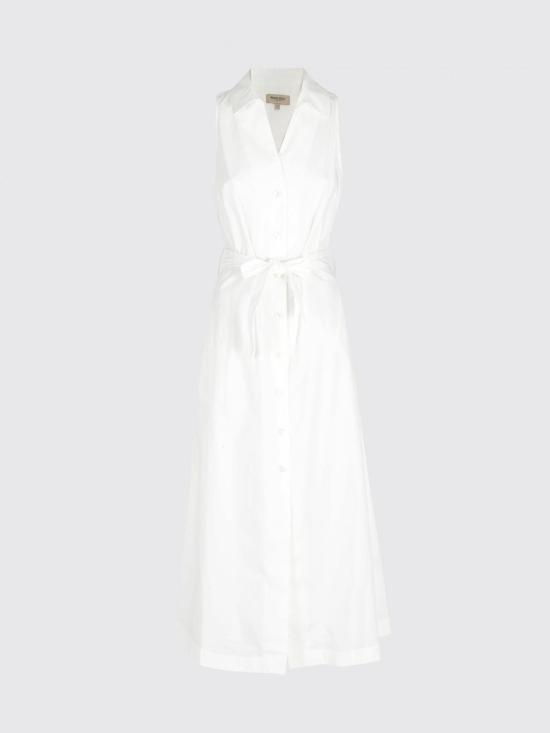 26SS 울리치 롱 원피스 CFWWDR2022FRUT3944 8270 White - WOOLRICH