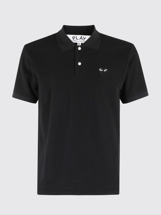 26SS 꼼데가르송 폴로 티셔츠 AXT066051U 1 Black - COMME DES GARCONS