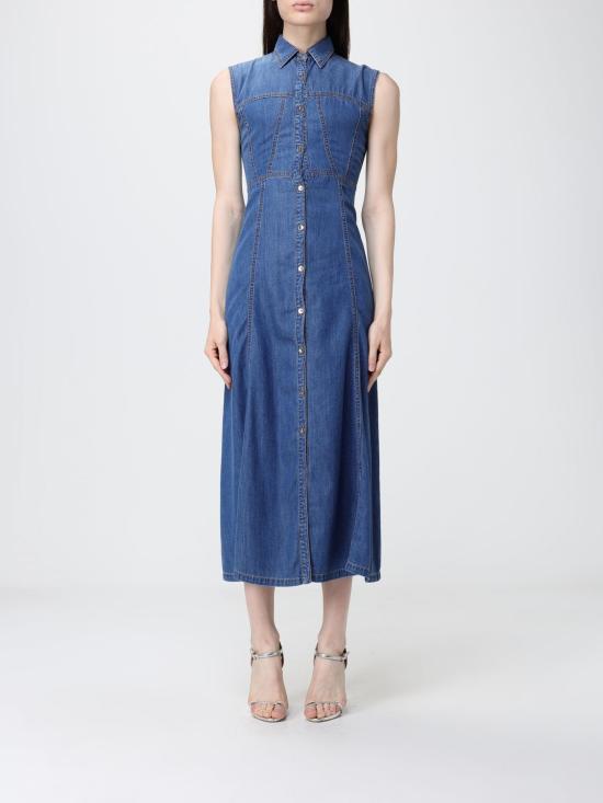 26SS 시모나 코르셀리니 롱 원피스 P26CPABT0101 V0765 Denim