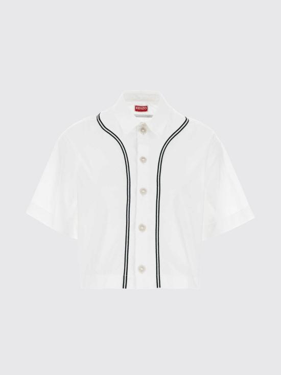 26SS 겐조 셔츠 FG52CH2849LH 01 White - KENZO
