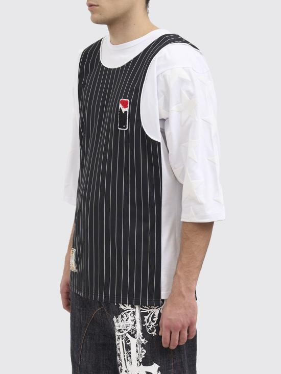 26SS 피디에프 반팔 티셔츠 DFM54045TJ101 BLKWH White - PDF
