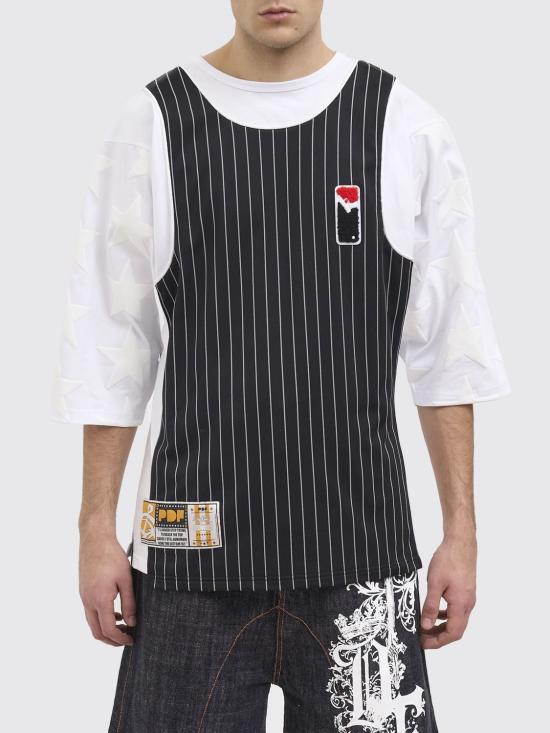 26SS 피디에프 반팔 티셔츠 DFM54045TJ101 BLKWH White