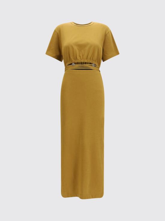 26SS 핑코 롱 원피스 106908A3AR L25 Bronze - PINKO