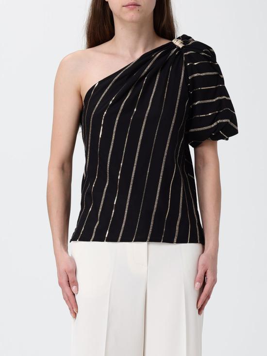 26SS 시모나 코르셀리니 탑 P26CPTOC0101 V0003 Black