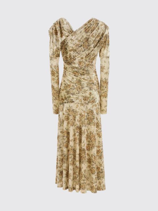 26SS 가니 롱 원피스 T4373 054 Cream - GANNI