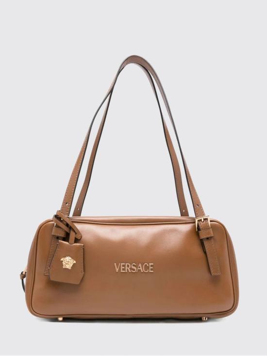 26SS 베르사체 VERSACE TAG 나파 라지 볼링백 10164281A13171 1N19V Brown
