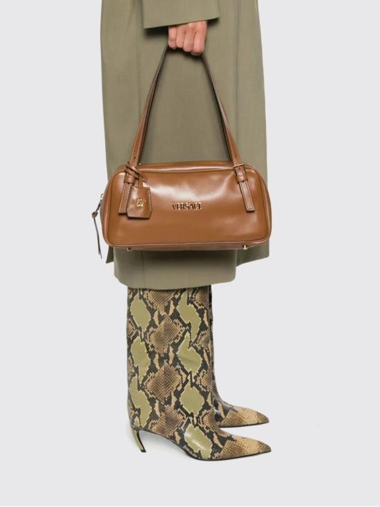 26SS 베르사체 VERSACE TAG 나파 라지 볼링백 10164281A13171 1N19V Brown - VERSACE