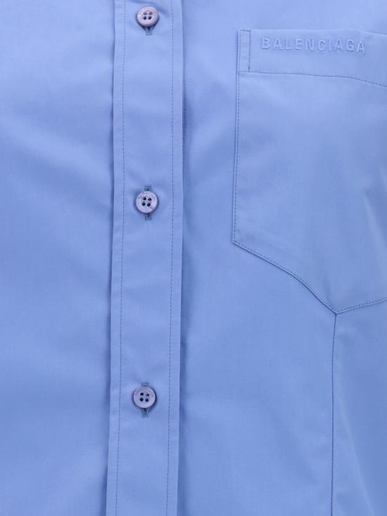 26SS 발렌시아가 셔츠 872318TUM20 LIGHT BLUE Gnawed Blue - BALENCIAGA