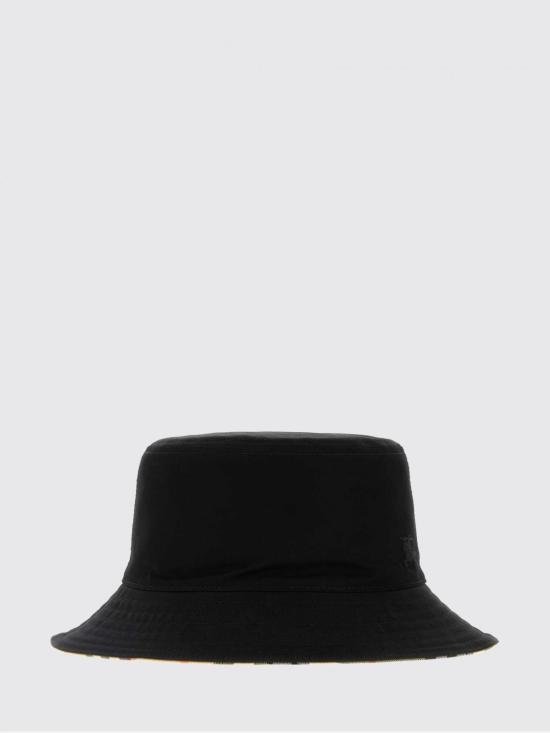 26SS 버버리 리버시블 개버딘 버킷햇 8115748 Black - BURBERRY