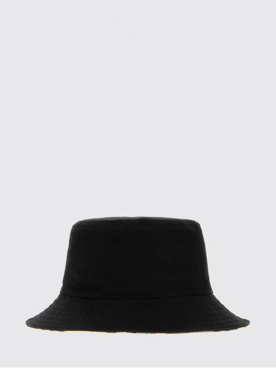 26SS 버버리 리버시블 개버딘 버킷햇 8115748 Black - BURBERRY