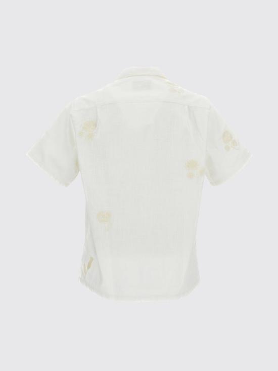 26SS 포르투기스플란넬 반팔 셔츠 EMBROIDERYNATURERAMIE ECRU White - PORTUGUESE FLANNEL