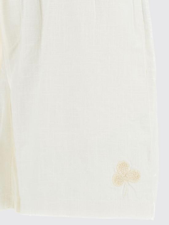 26SS 포르투기스플란넬 숏팬츠 EMBROIDERYNATURERAMIESHORTS ECRU White - PORTUGUESE FLANNEL