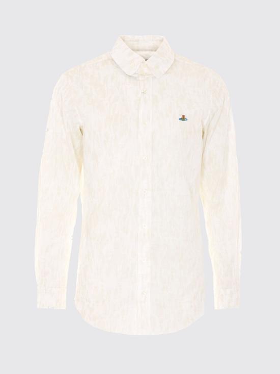 26SS 비비안웨스트우드 긴팔 셔츠 24010005W01EL A301 White - VIVIENNE WESTWOOD