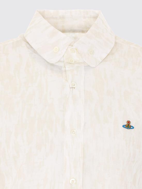 26SS 비비안웨스트우드 긴팔 셔츠 24010005W01EL A301 White - VIVIENNE WESTWOOD