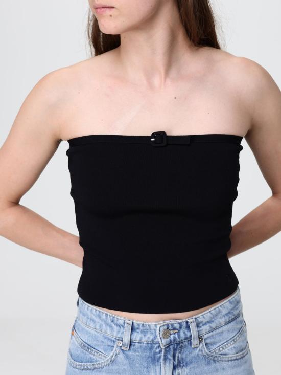 26SS 쿠레쥬 탑 226MTO526FI0063 9999 Black - COURREGES