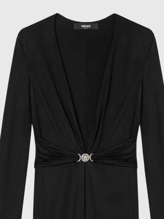 26SS 베르사체 미디 원피스 10226171A12497 1B000 Black - VERSACE