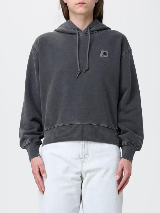 26SS 칼하트 WIP 후드 넬슨 스웨트셔츠 I032741 89GD Black