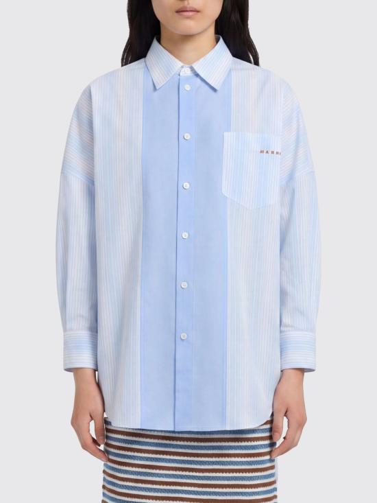 26SS 마르니 셔츠 CAMA0567QSUTC630 STB21 Blue