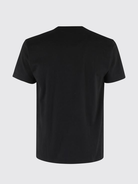 26SS 꼼데가르송 스몰 레드하트 와펜 반팔티셔츠 AXT304051 1 Black - COMME DES GARCONS