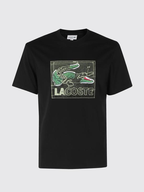 26SS 라코스테 반팔 티셔츠 TH1446 031 Black - LACOSTE